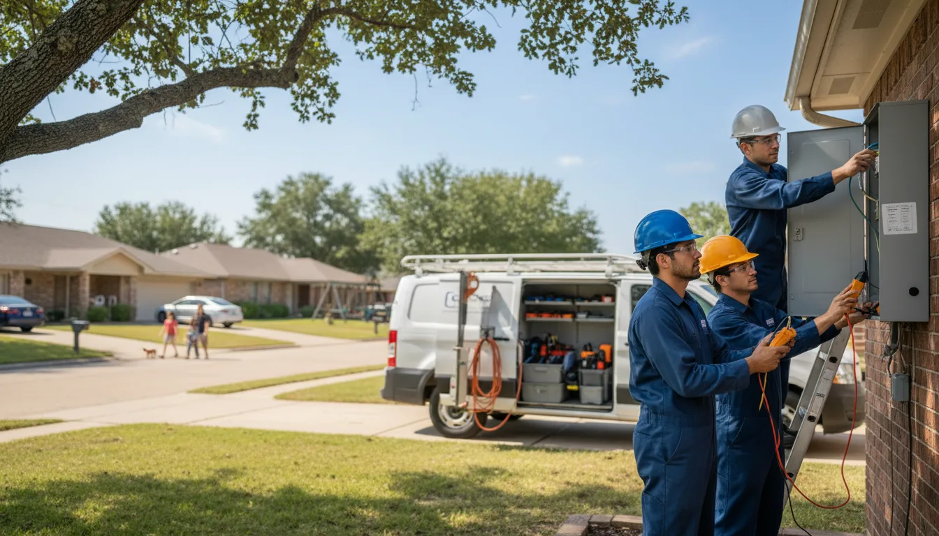 Certified electrician providing emergency electrical services in Fort Hood, TX